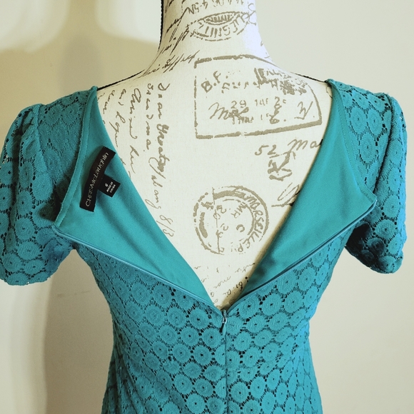 Chris McLaughlin Blue/ Green Crochet Dress - Picture 5 of 5